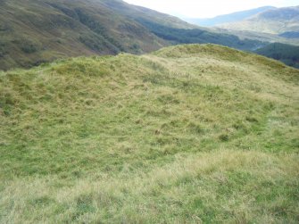 View of fort interior from the north east, photograph of Dun Deardail, from a topographic archaeological survey at five Pictish Forts in the Highlands