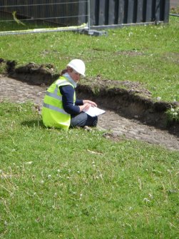 Photograph from final report on an archaeological evaluation at Main Street, Bridgeton