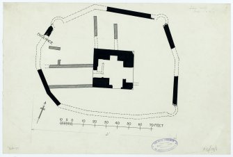 Publication drawing; plan of Lochore Castle