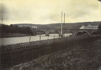General view of Tweed Bridge, Peebles