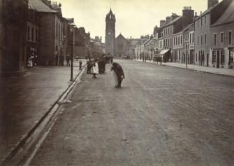 View of High Street and Peebles Parish Church, Peebles 
