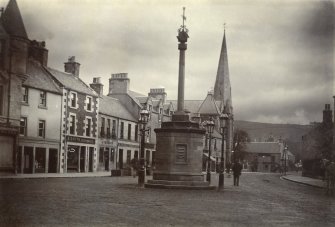 General view of the Market Cross, Peebles
