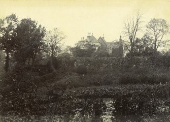 View of garden and house, The Peel, Busby.

