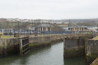 View of gates from north.