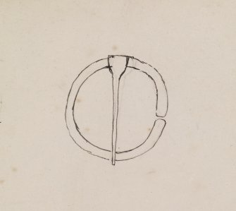 Sketch of pennanular brooch from Oxtro broch.