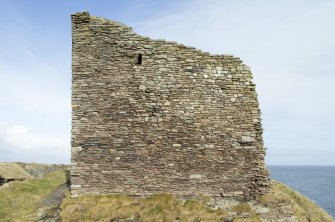 West wall, view from west south west