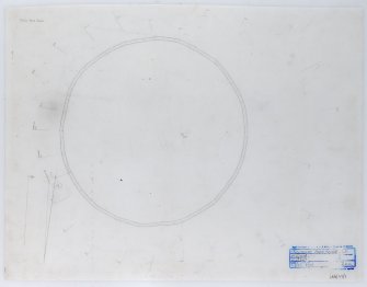 Survey drawing of enclosure at Park Knowe. Digital image of original drawing.