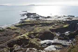 General view of west end of island from high ground to north east