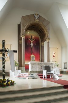 Altar and baldacchino from north east.