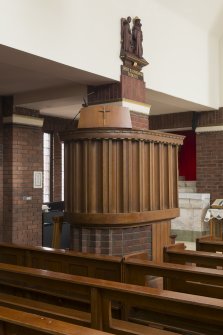 Detail of pulpit.