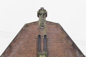 North front. Detail of gable.