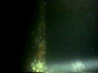 Diver photograph of Beagle steamship bow