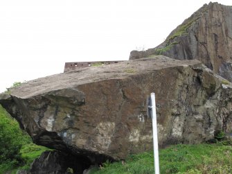 View of 'Eagle' boulder from north-west.