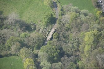 Oblique aerial view of Canderside Bridge, looking SW.