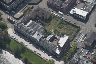 Oblique aerial view of Carlton Place, looking SSE.