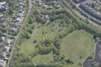 Oblique aerial view of Maxwell Park, looking ESE.