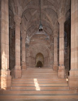 General view of entrance stair from gateway.