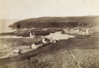 Portpatrick. General view showing harbour.
Titled in pencil 'Portpatrick'.
PHOTOGRAPH ALBUM No.53: THE MERRICK ALBUM.