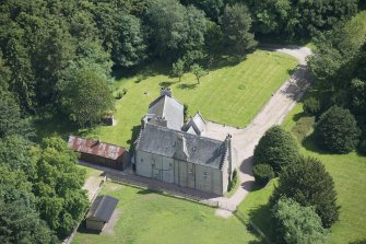 Oblique aerial view.