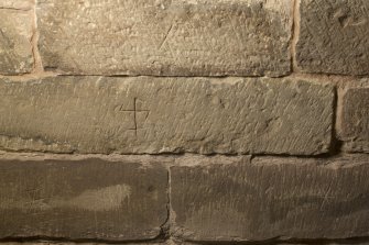 Detail of mason's marks.