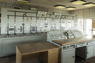 Interior general view of Coal Handling Plant Tower control room.