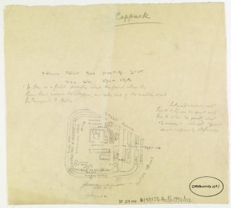 Plan of Cappuck roman fort