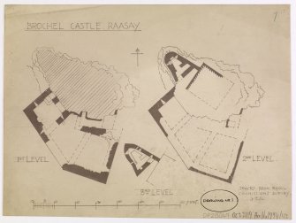 Plan of Brochel Castle, Raasay