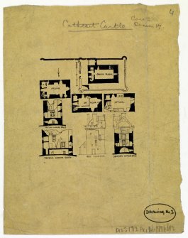 Draft sketch plan of Cathcart Castle