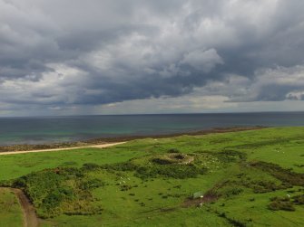 Oblique aerial view