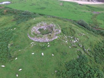 Oblique aerial view