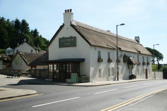 General view of newly thatched hotel building; Kirkoswald.