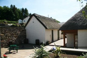 View of thatched larder building; Souter's Inn ( the Shanter Hotel), Kirkoswald.