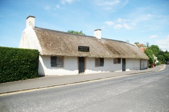 General view of thatched cottages;  Robert Burns Cottage, Alloway.