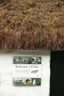 Detail of heather thatched roof; Main Street, Glencoe.