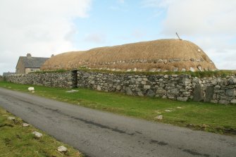 View of thatched blackhouse; 42 Arnol, Lewis.