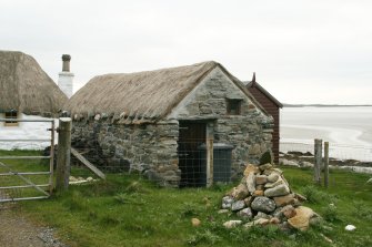  Front view of thatched outbuilding;Struan Ruadh cottages, Malaclete.