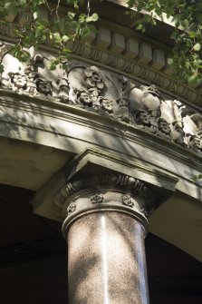 Detail of capital and frieze.
