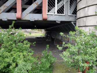 View of underside of viaduct, on south bank.