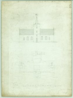 Plan and elevation.