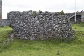 View of wall from north.