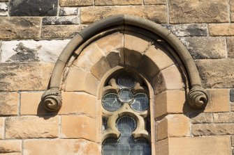 Detail of window on south face.