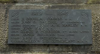 Detail of WW2 roll of honour