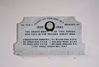 Detail of second world war memorial.