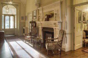 Ground floor. Entrance hall from north east.