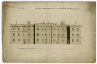 Folio 1. 23. Calton Jail. Debtor's jail. South elevation of proposed jail
