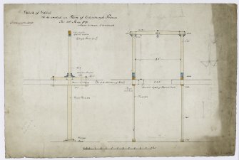Folio 1. 24. Calton Jail. Gibbet. Sketch for execution of 31st May 1828

