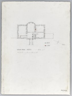 Survey drawing; phased ground-floor plan