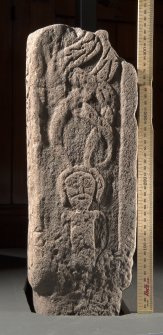 Forteviot 1 Pictish cross fragment face b (including scale)