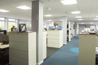 Second floor. General view of open plan office space.