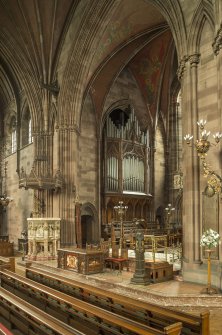 Chancel arch from south east.